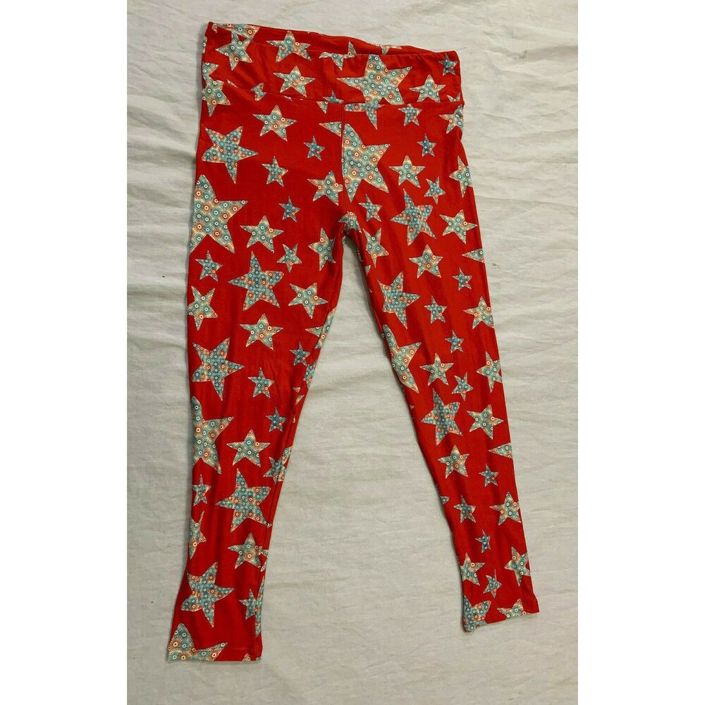 LULAROE TC WOMENS LEGGINGS STARS SIZE TALL CURVY